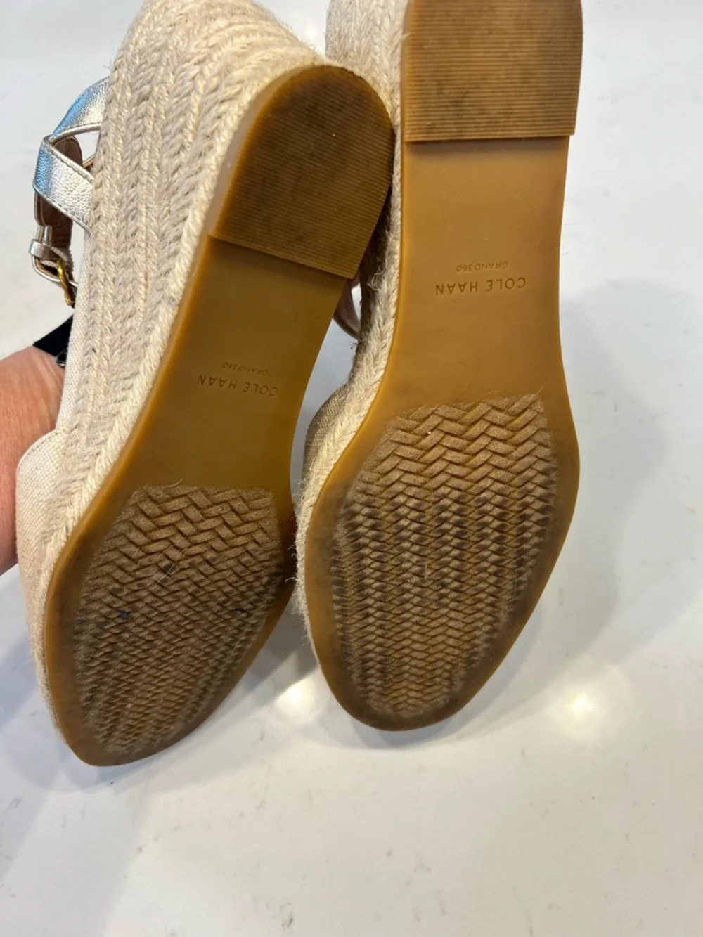Cole Haan Women's Cloudfeel Espadrille Wedge sandals Size 10M